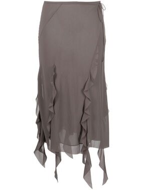 Acne Studios Ruffle Midi Skirt